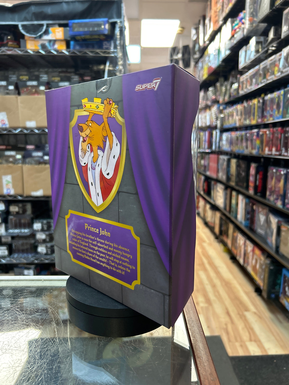 Prince John (Disney Robin Hood Ultimates, Super7) **SEALED** product image 3, provided for visual reference and product