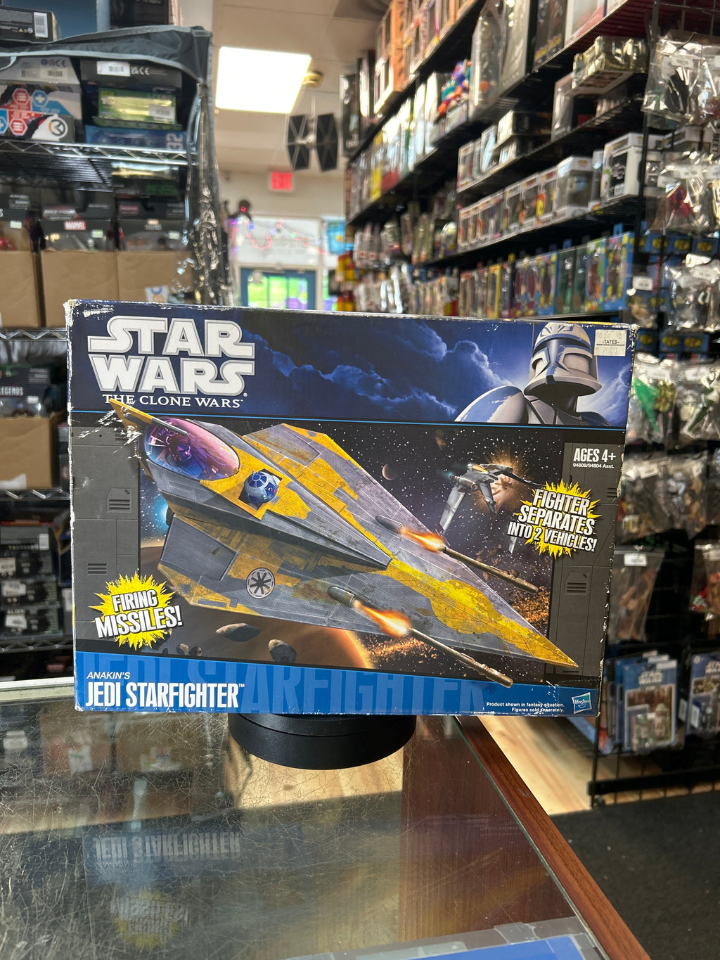 Anakin Starfighter -Clone Wars- (Vintage Star Wars, Hasbro) **SEALED** product image 1, provided for visual reference and
