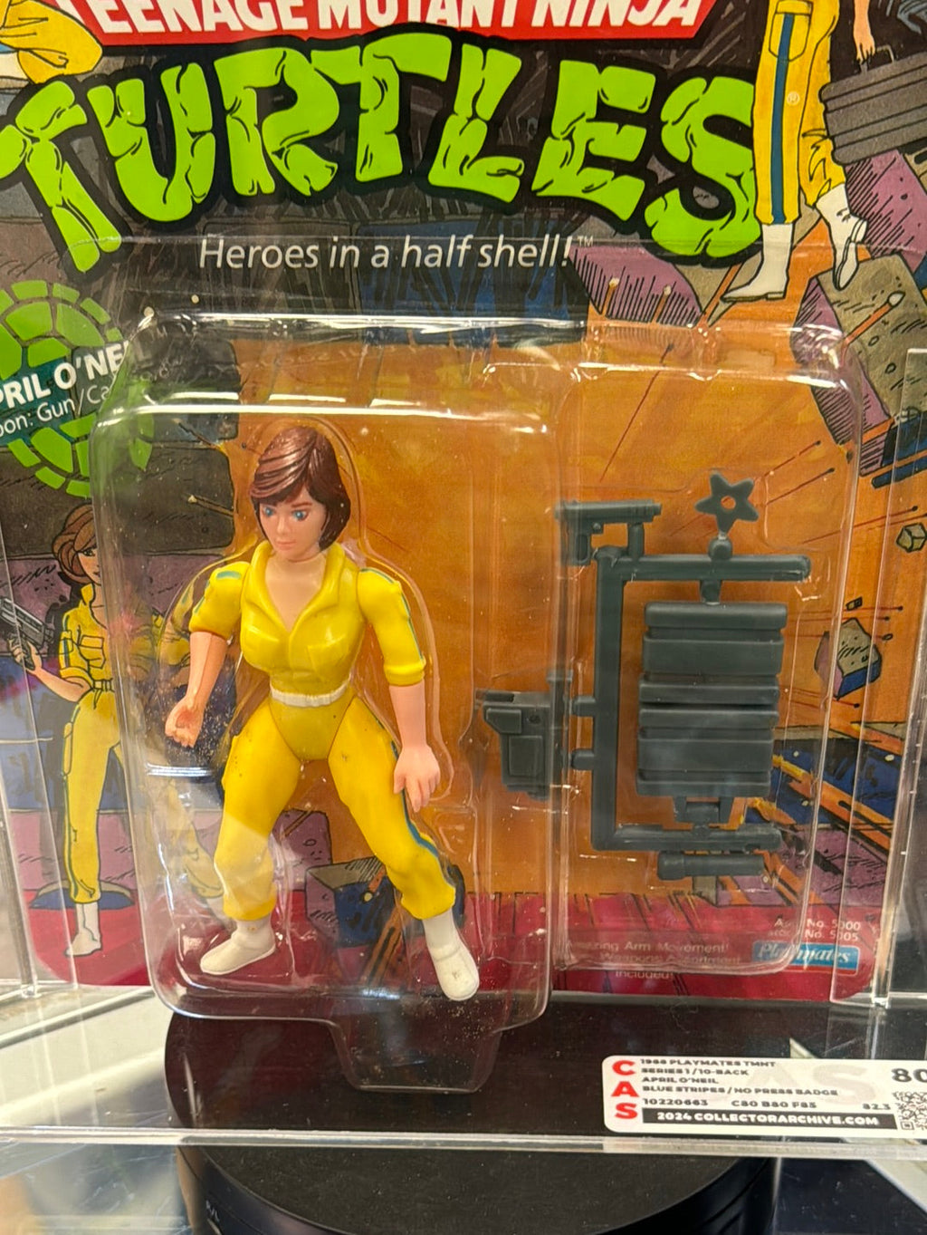 April O’Neil 10 Back No Press (Vintage TMNT Ninja Turtles, Playmates) *CAS Graded 80* product image 8, provided for visual