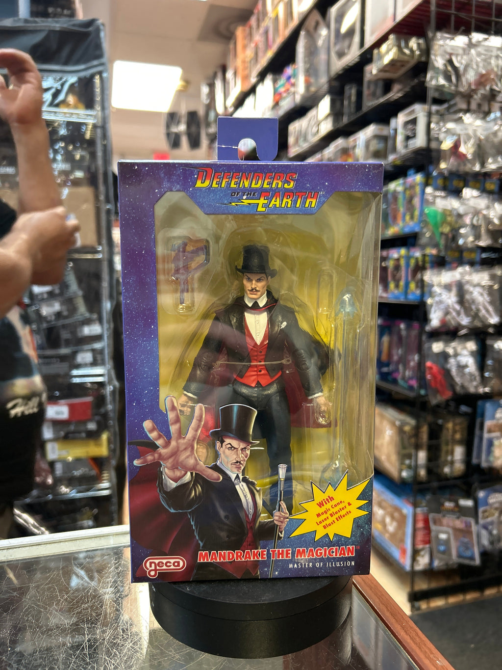 Mandrake the Magician (NECA, Defenders of the Earth) **SEALED** product image 1, provided for visual reference and product