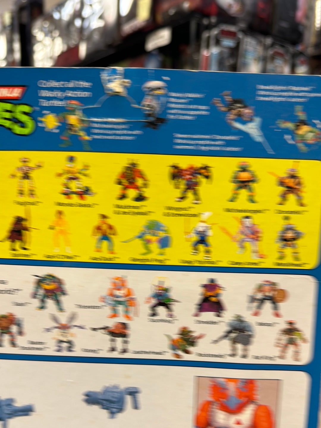 Triceraton 10030 (Vintage TMNT NInja Turtles, Playmates) Sealed product image 6, provided for visual reference and product