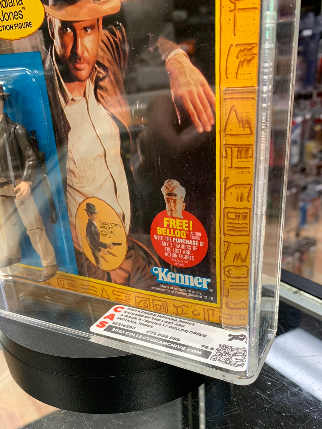 Indiana Jones 4 Back (Indiana Jones ROTA Vintage Kenner) CAS GRADE 75 product image 14, provided for visual reference and