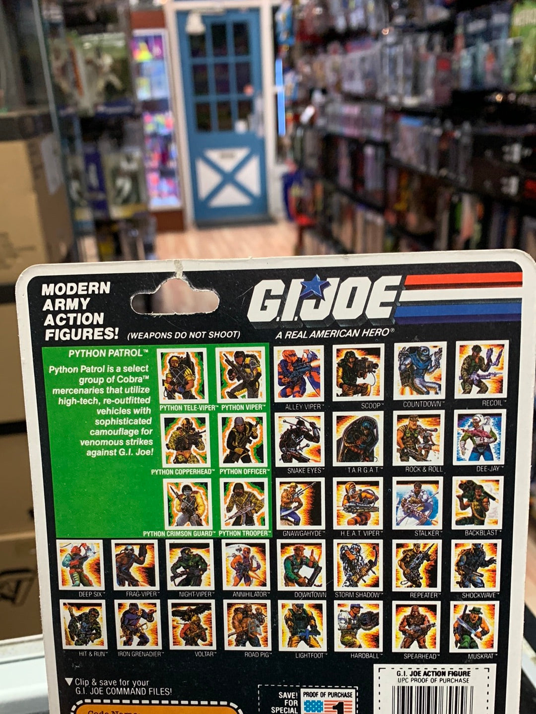 Python Patrol Python Patrol Officer (Vintage GI Joe, Hasbro) Sealed product image 16, provided for visual reference and