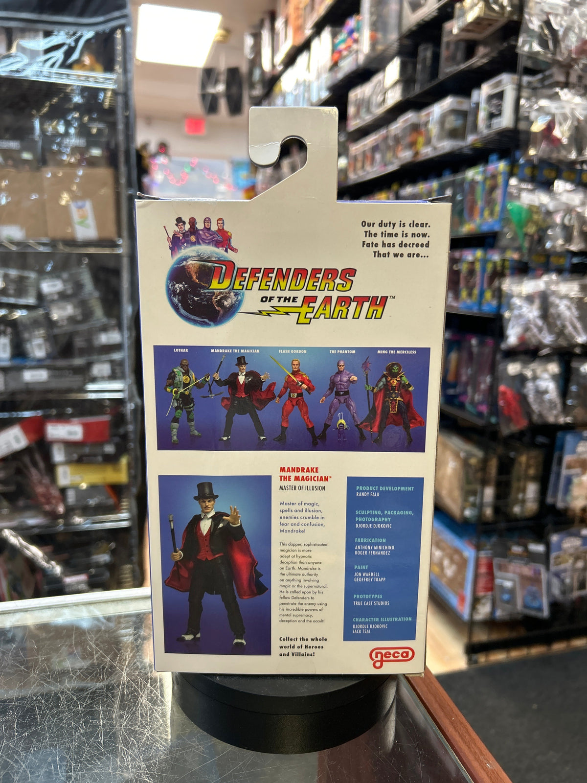 Mandrake the Magician (NECA, Defenders of the Earth) **SEALED** product image 4, provided for visual reference and product