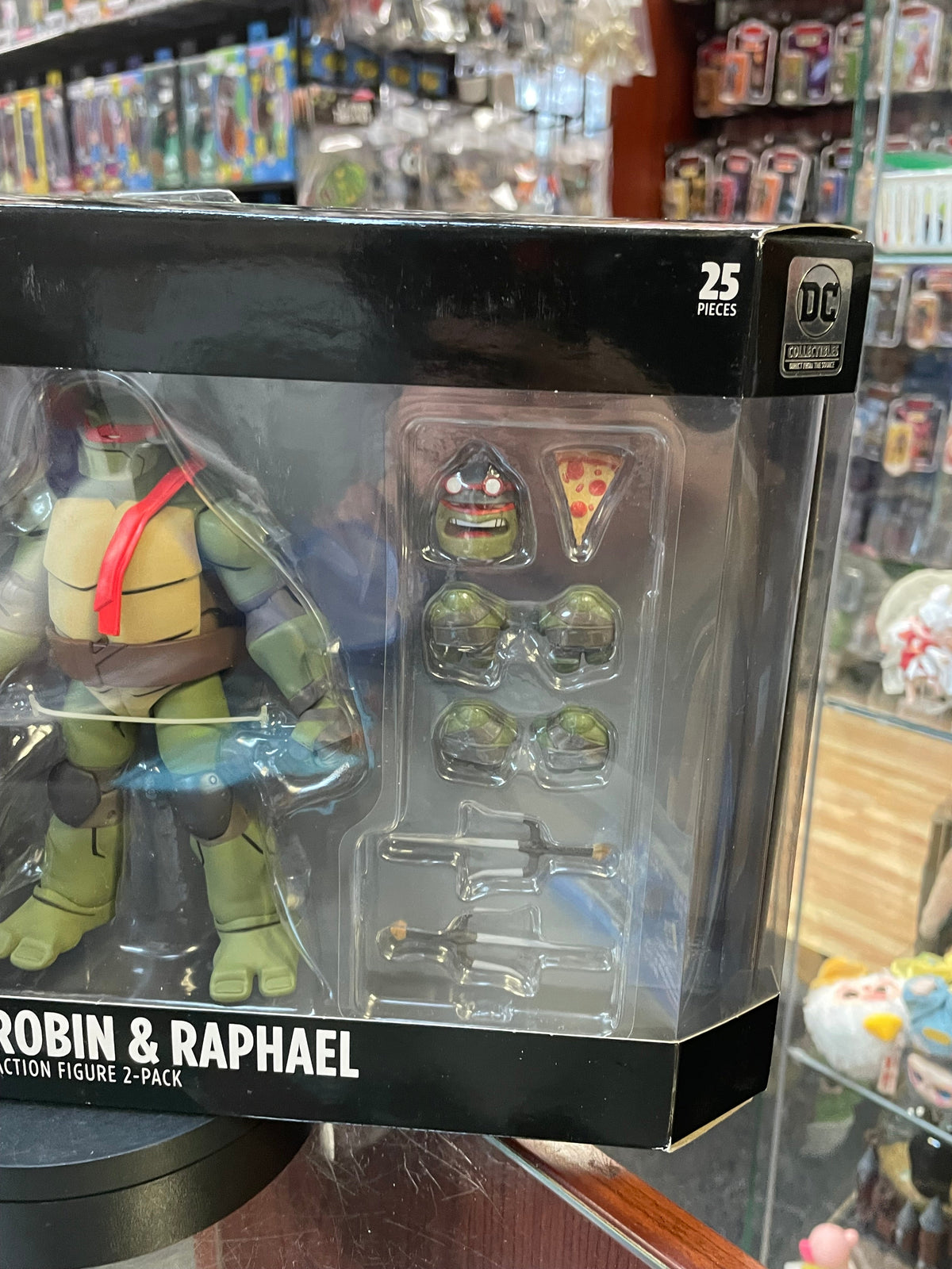 Robin & Raphael 2 Pack (Batman Vs Teenage Ninja Turtles, DC Collectibles) SEALED product image 2, provided for visual
