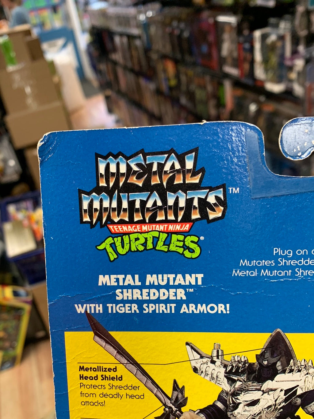 Metal Mutant Shredder 0110 (Vintage TMNT Ninja Turtles, Playmates) Sealed product image 12, provided for visual reference