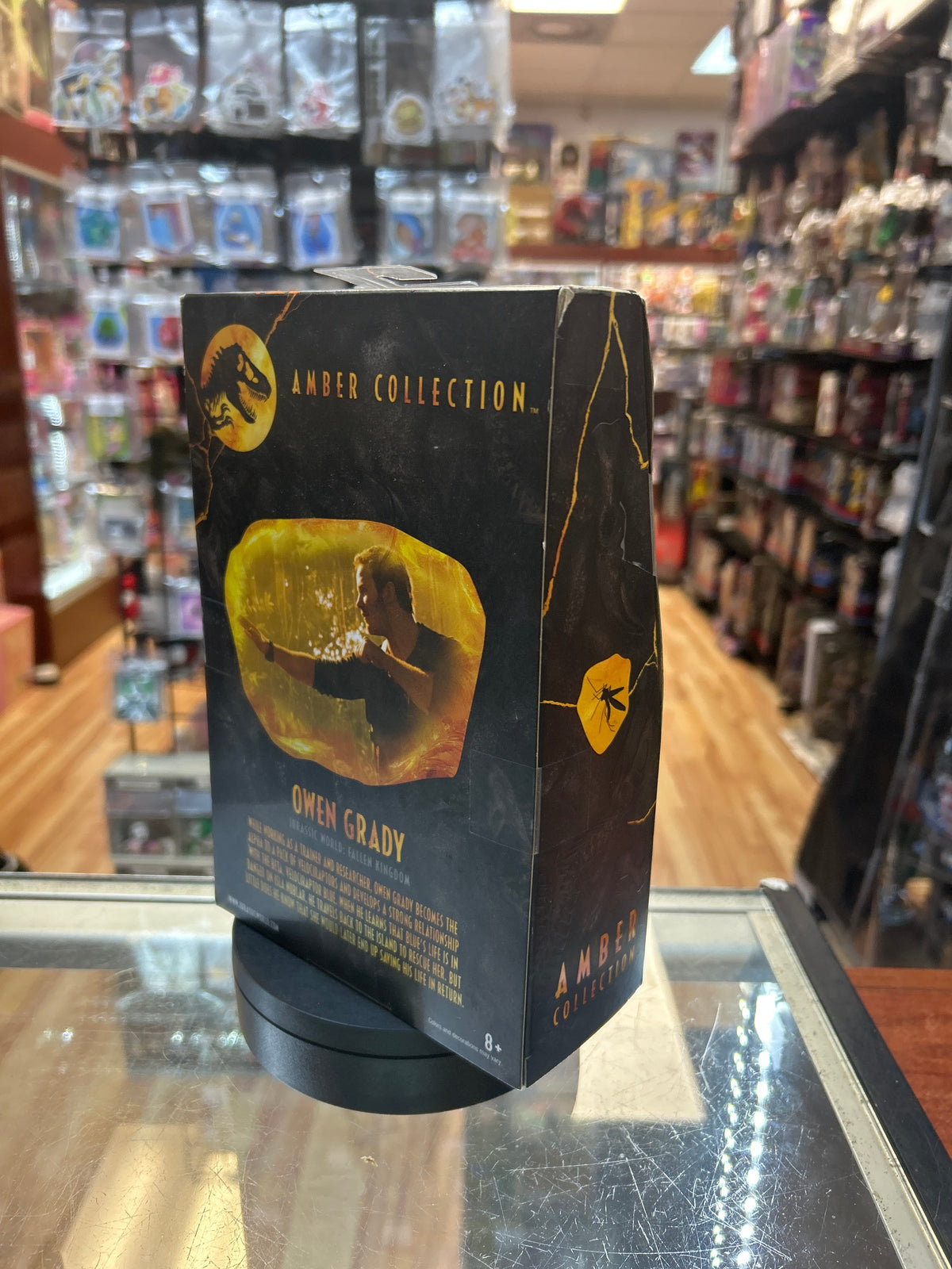 Owen Grady (Jurassic Park Amber Collection, Mattel) **SEALED** product image 3, provided for visual reference and product