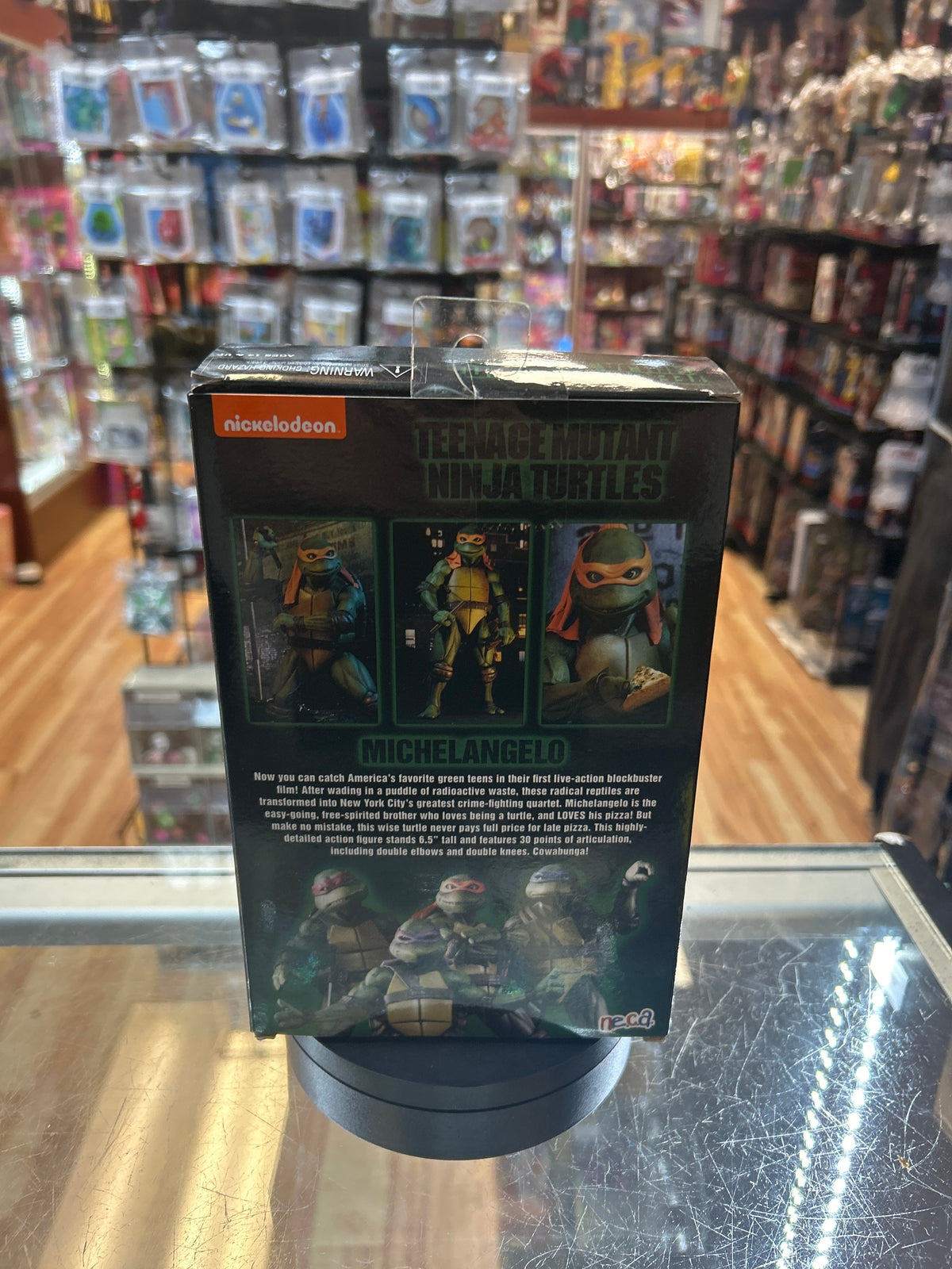 Michelangelo -GameStop- (TMNT Ninja Turtles, NECA) **SEALED** product image 4, provided for visual reference and product