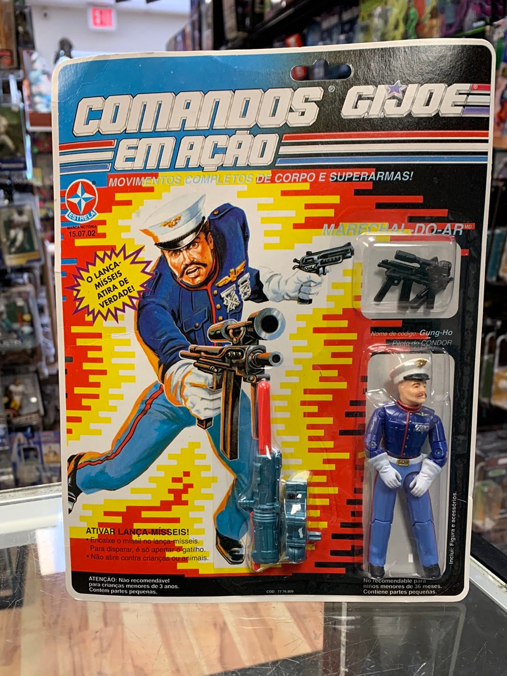 Gung Ho (Vintage GI Joe Estella Brazil, Commandos Em Acao) Sealed product image 1, provided for visual reference and product