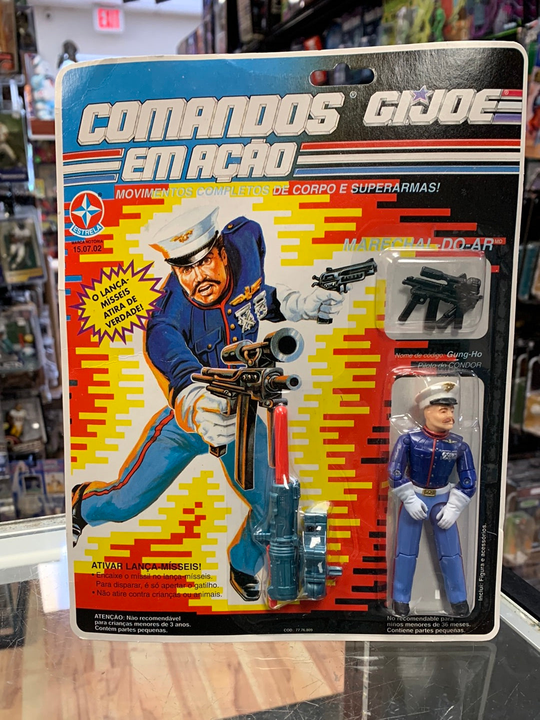 Gung Ho (Vintage GI Joe Estella Brazil, Commandos Em Acao) Sealed product image 1, provided for visual reference and product