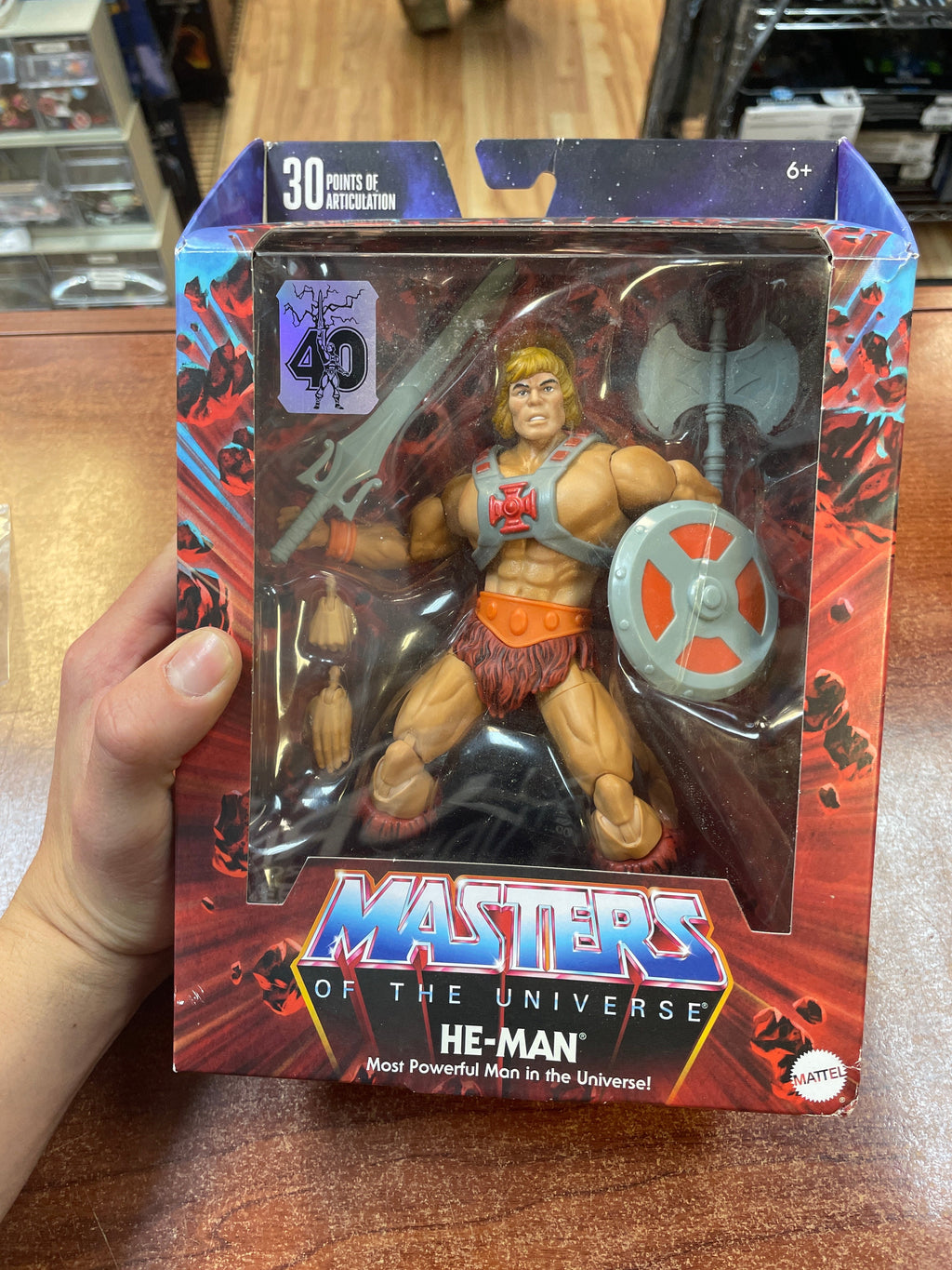 Heman -40th Anniversary- (MOUT Masterverse, Mattel) **SEALED** product image 3, provided for visual reference and product