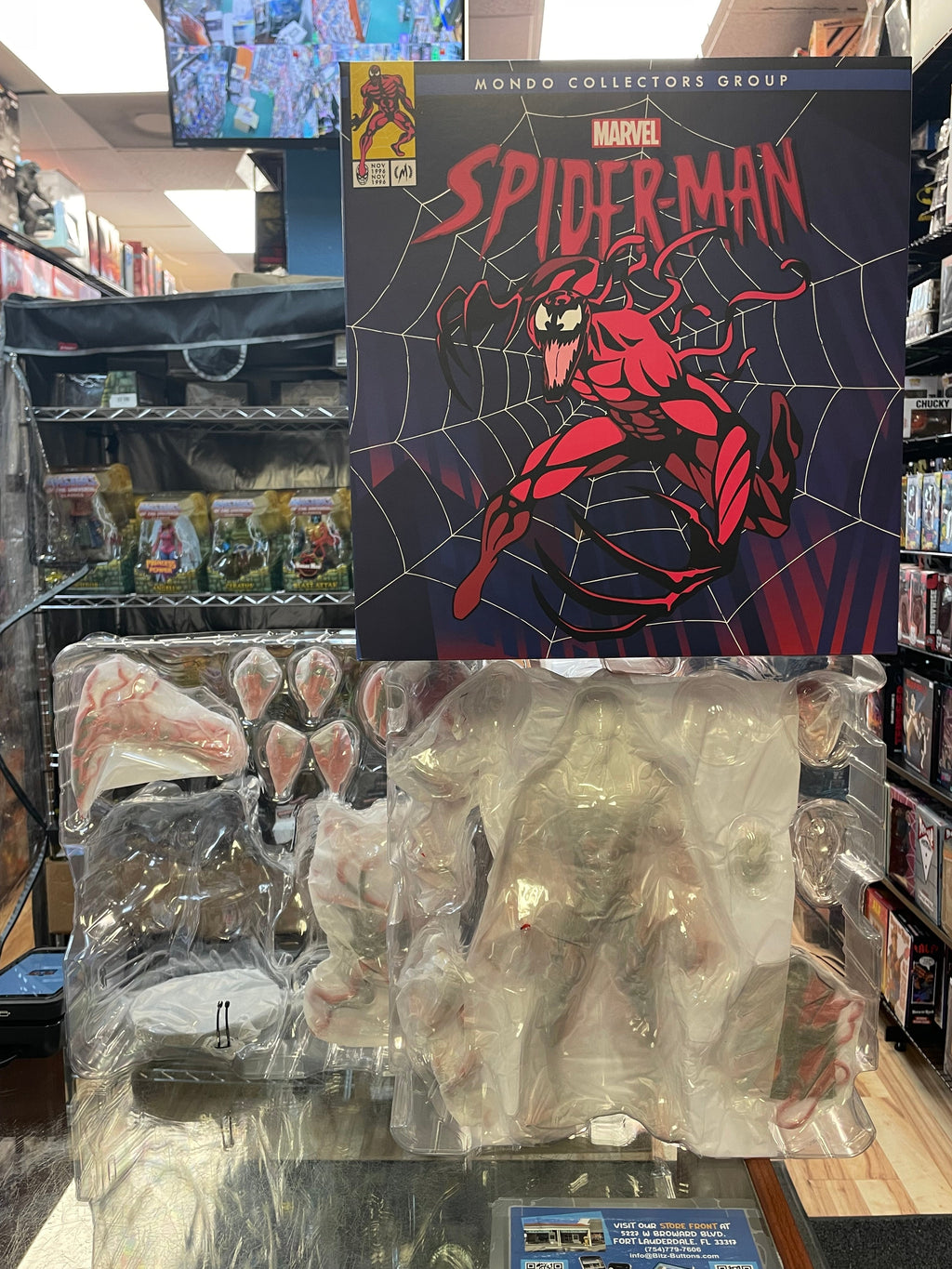 Carnage 1/6 Scale Standard Version (Spider-Man Animated Series, Mondo Collectibles) NEW/OPEN product image 1, provided for