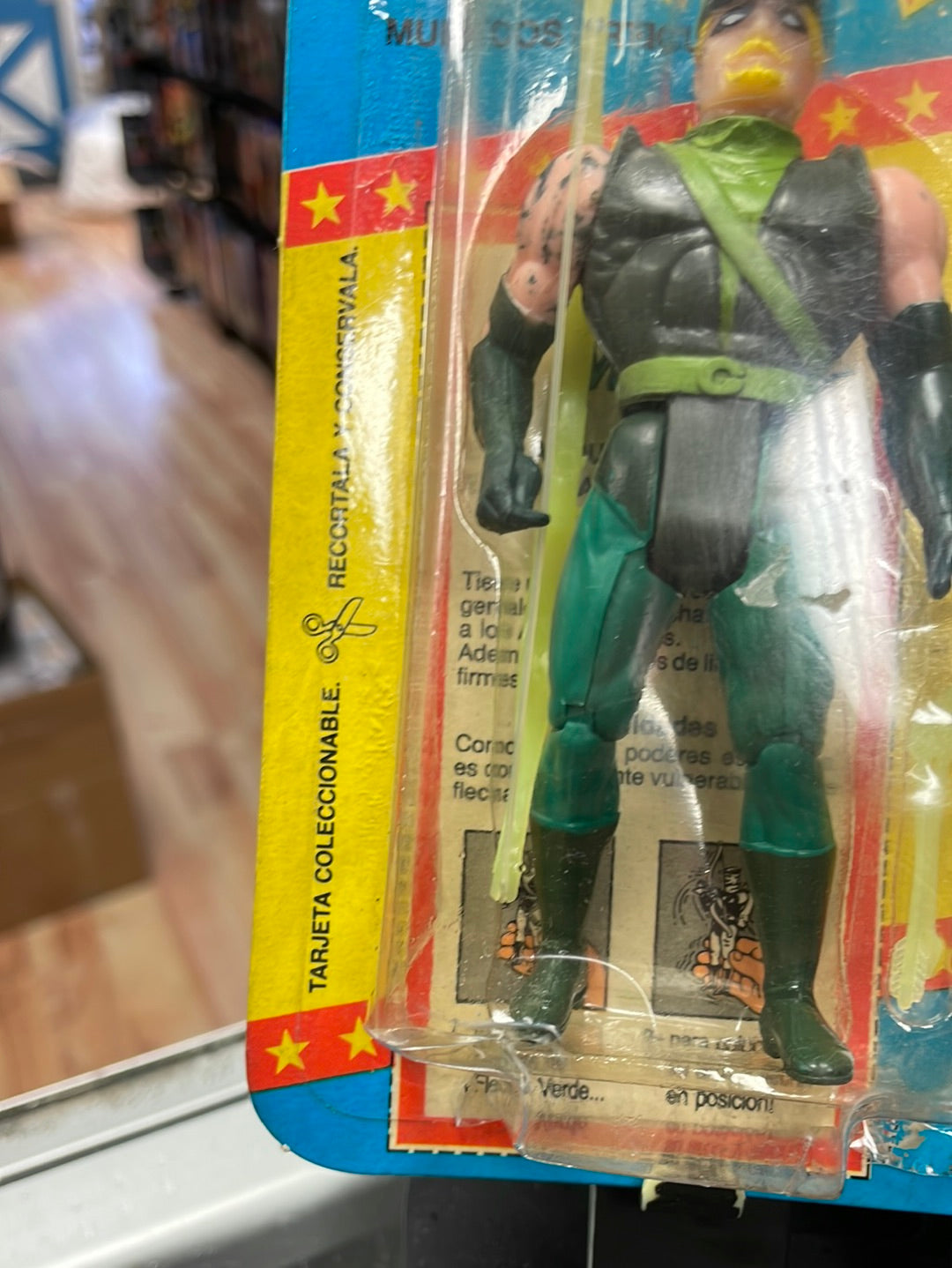Super Amigos Green Arrow (Vintage Super Powers, Argentina Pacipa) Sealed product image 5, provided for visual reference and