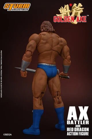 Ax Battler & Red Dragon 1/12 Scale Action Figure (Golden Axe, Storm Collectibles) product image 2, provided for visual