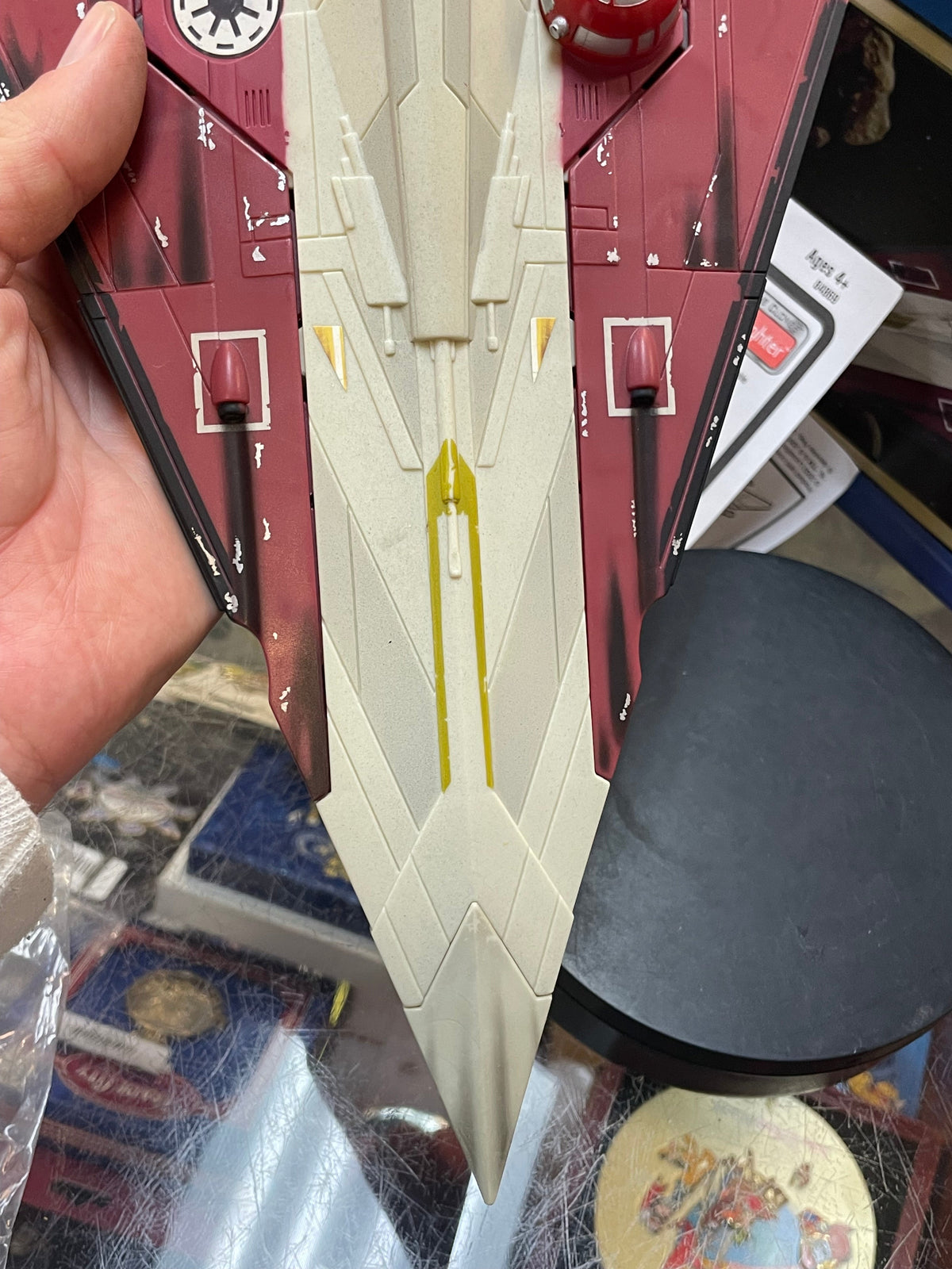 Obi Wan Jedi Starfighter (Vintage Star Wars, Hasbro) **COMPLETE** product image 11, provided for visual reference and