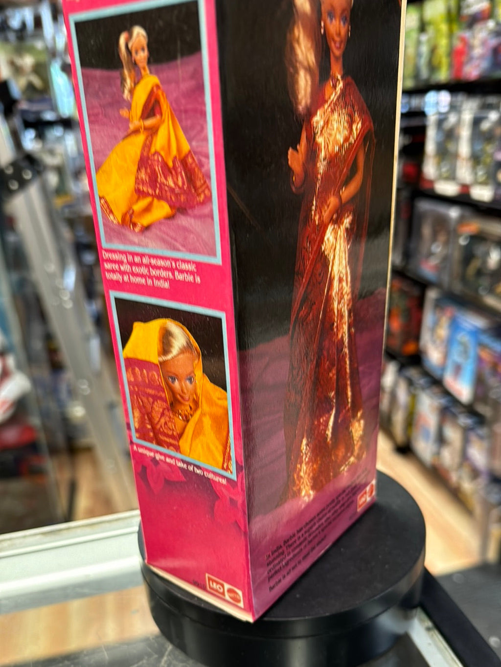 Gold Dress Barbie In India 9910 (Vintage Barbie, Leo Mattel) product image 12, provided for visual reference and product