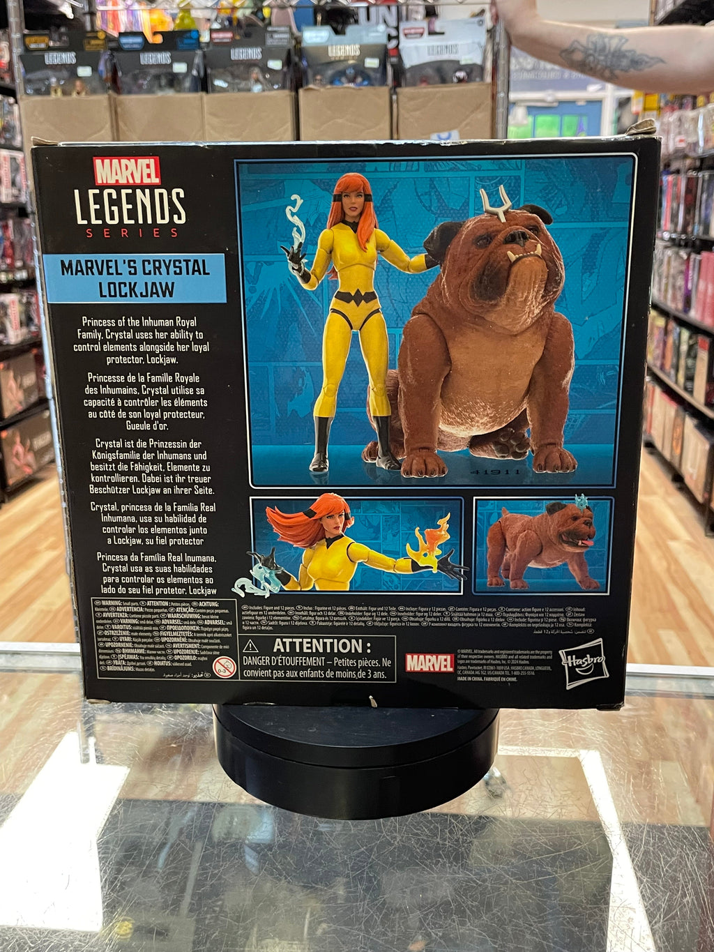 Lockjaw & Crystal (Marvel Legends, Hasbro) **SEALED** product image 2, provided for visual reference and product detail