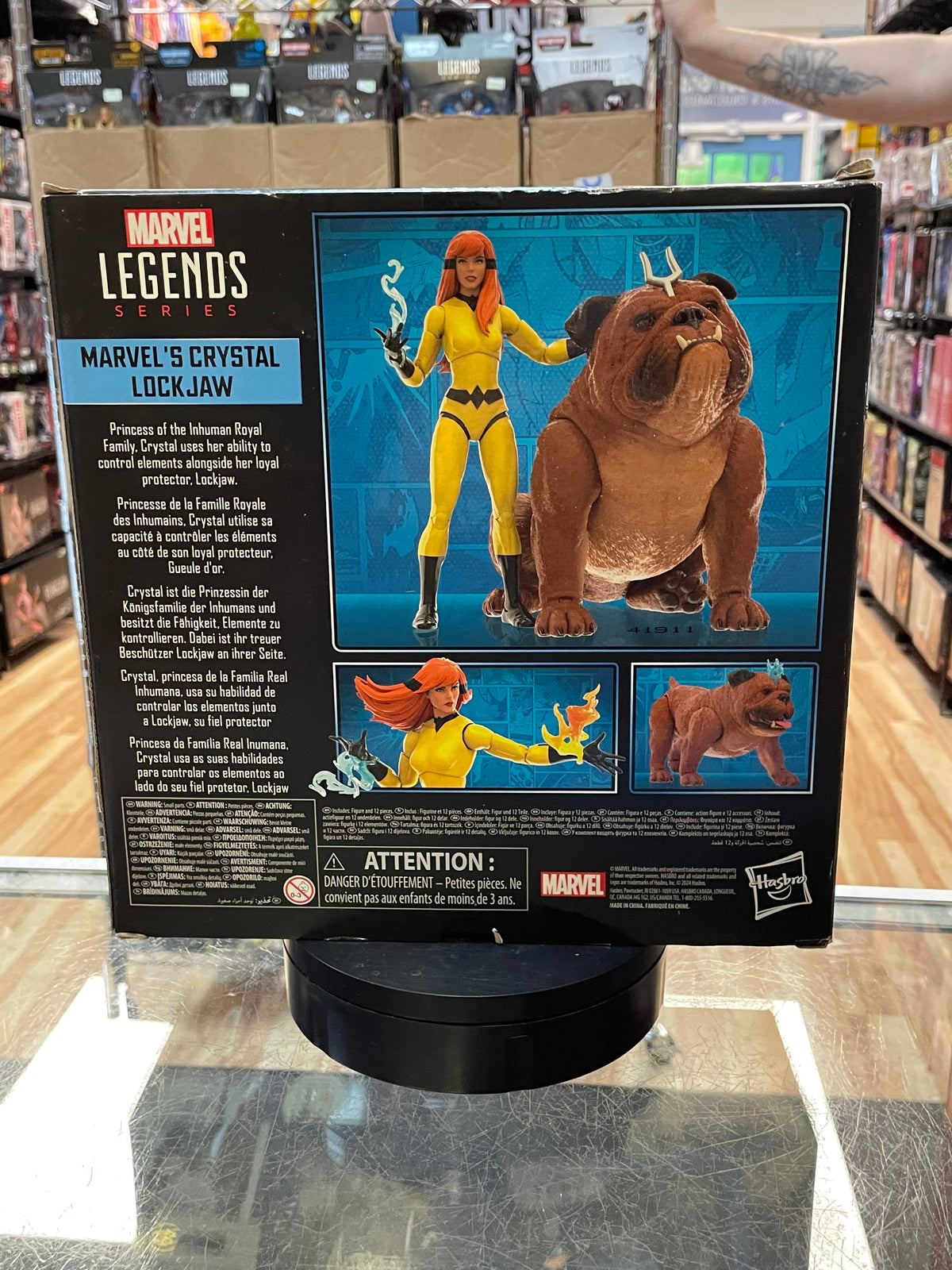 Lockjaw & Crystal (Marvel Legends, Hasbro) **SEALED** product image 2, provided for visual reference and product detail