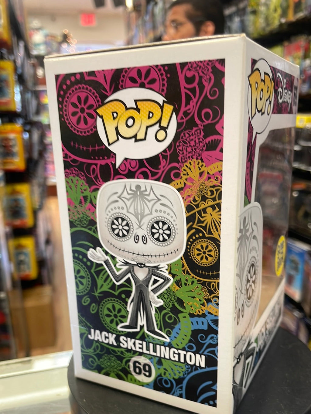 Day of the Dead Jack Skellington Large GITD 69 (Funko Pop! Disney NBC) product image 3, provided for visual reference and