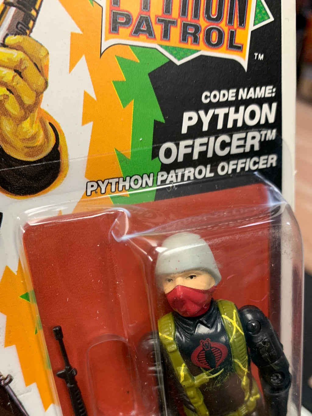 Python Patrol Python Patrol Officer AA (Vintage GI Joe, Hasbro) Sealed product image 8, provided for visual reference and