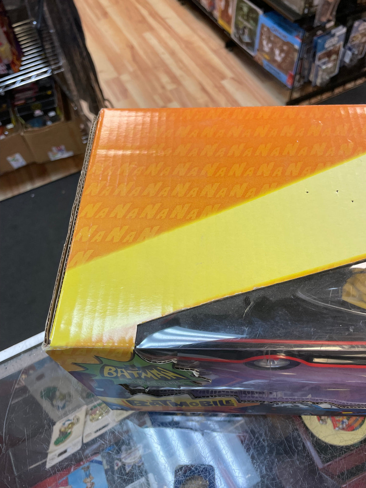 Batmobile with Batman & Robin (Mattel, Batman Classic) **SEALED** product image 3, provided for visual reference and product