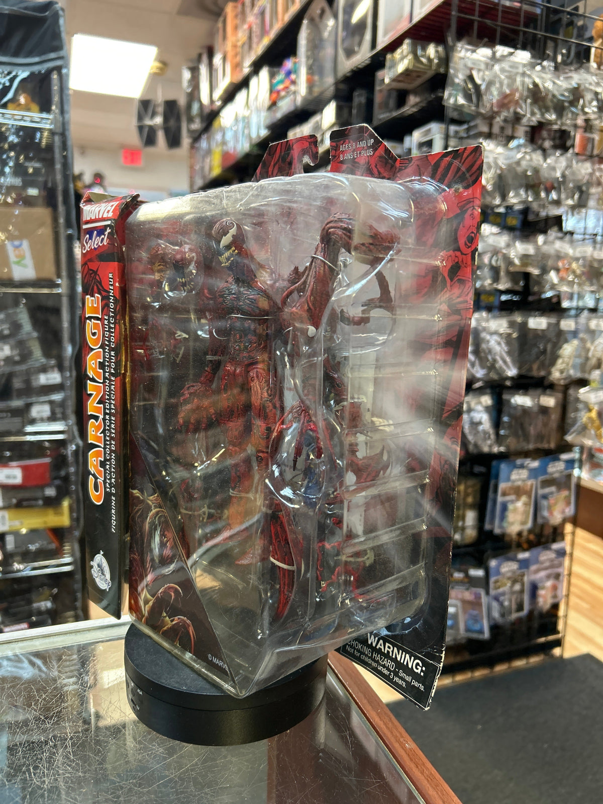 Carnage -Disney Exclusive- (DST, Marvel Select) **SEALED** product image 6, provided for visual reference and product detail