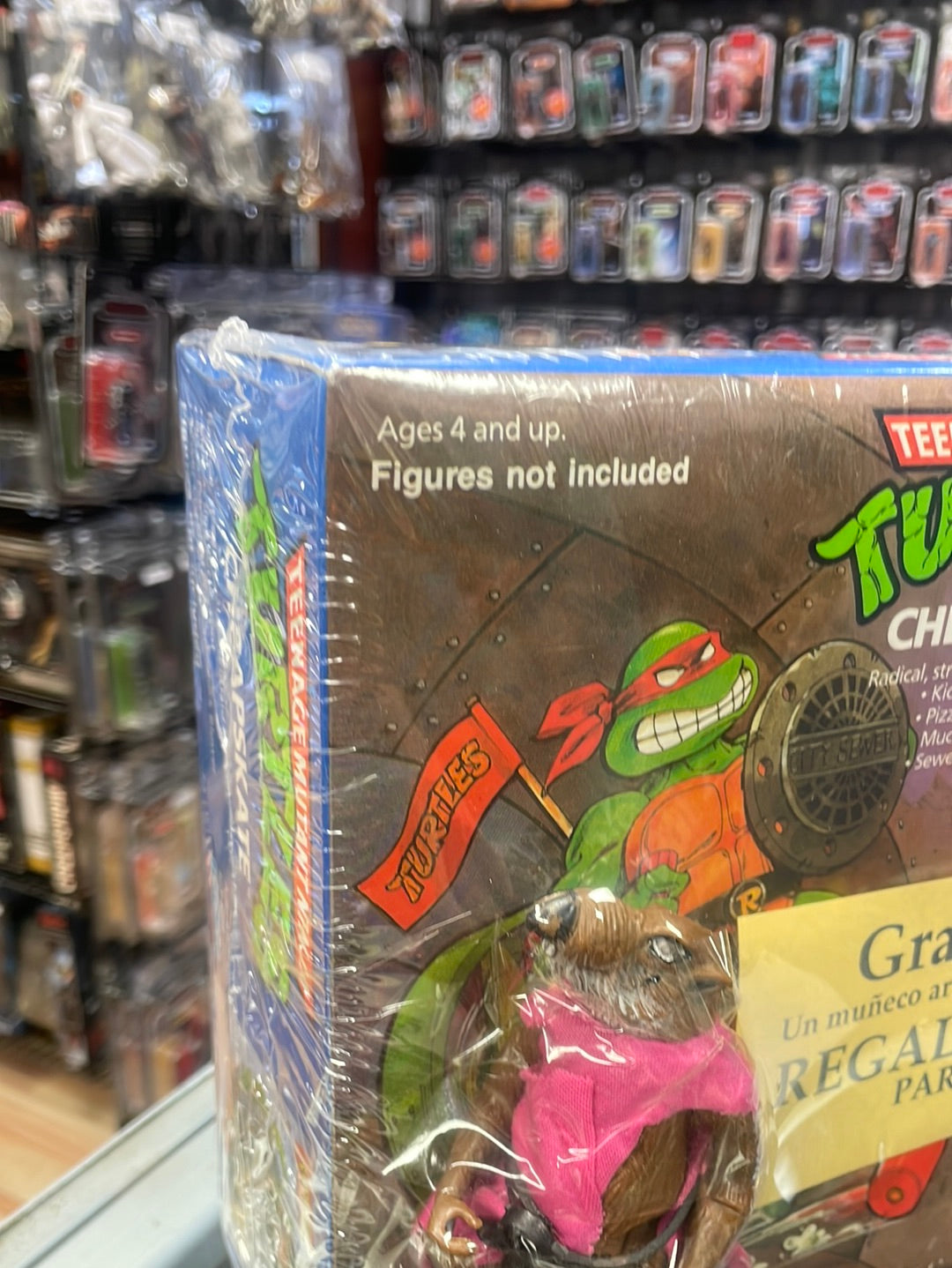 Argentinian Cheapskate with Splinter (Vintage TMNT Ninja Turtles, Playmates) product image 2, provided for visual reference