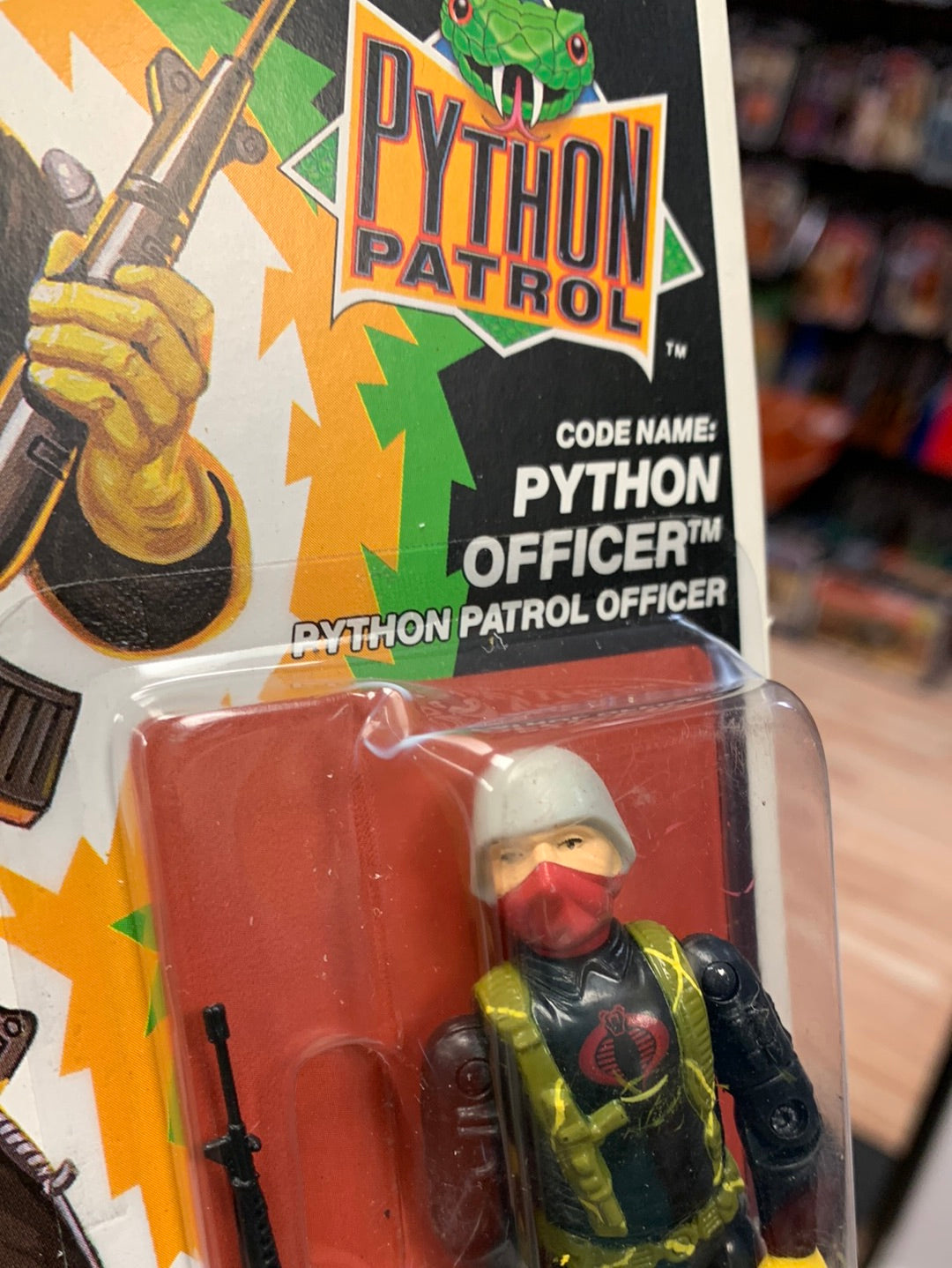 Python Patrol Python Patrol Officer AA (Vintage GI Joe, Hasbro) Sealed product image 7, provided for visual reference and
