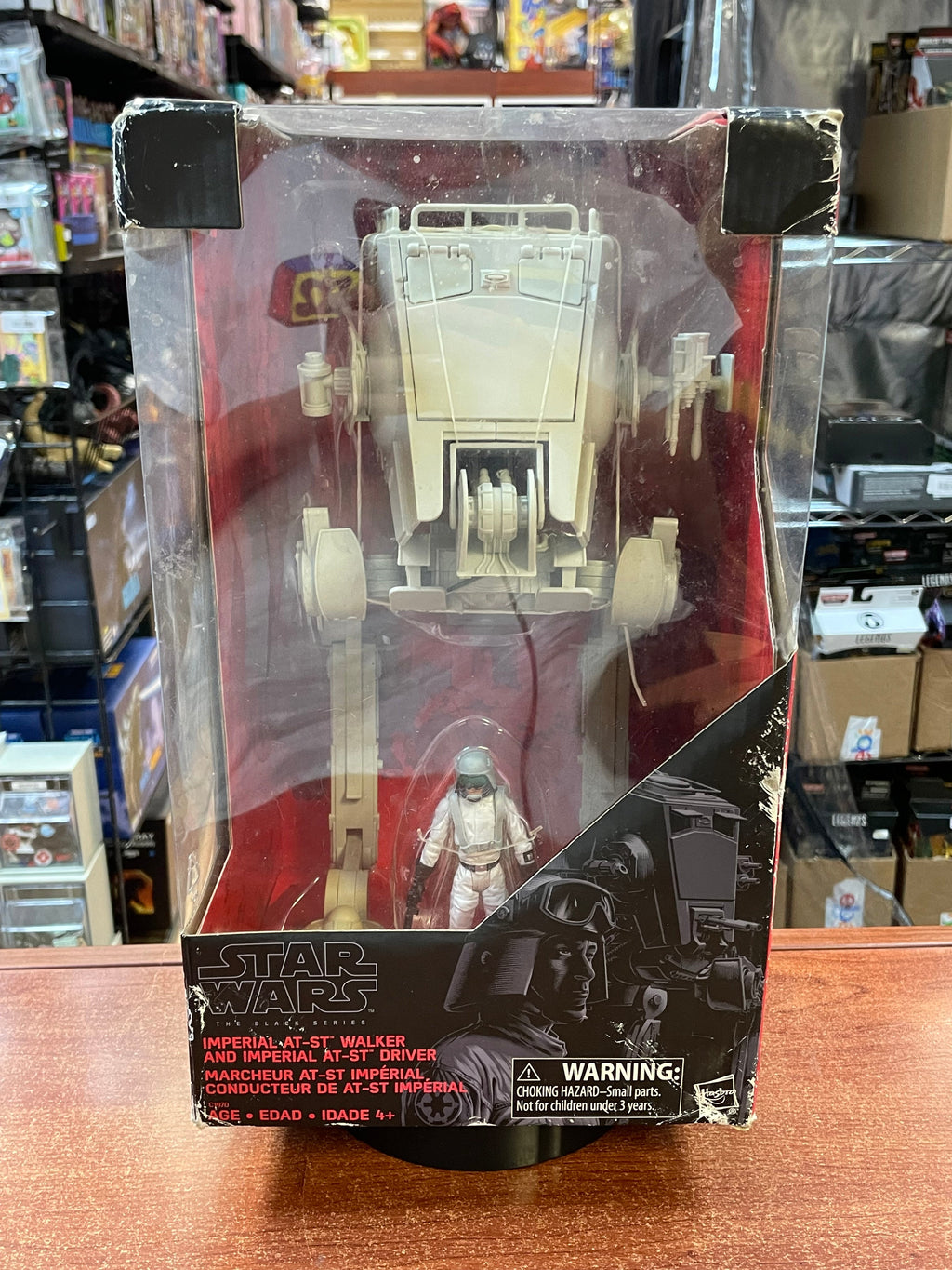 Imperial AT-ST Walker & Driver (Star Wars The Black Series, Hasbro) SEALED product image 1, provided for visual reference