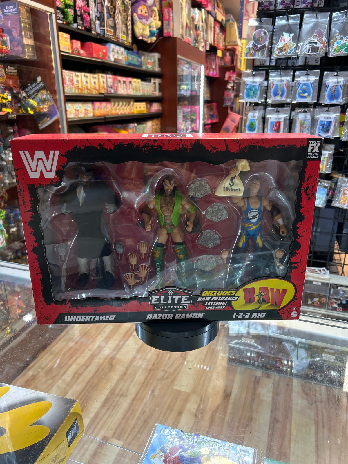 Undertaker, Razor Ramon, And 1-2-3 Kid 3-pack (Mattel, WWE Elite) **SEALED** product image 1, provided for visual reference