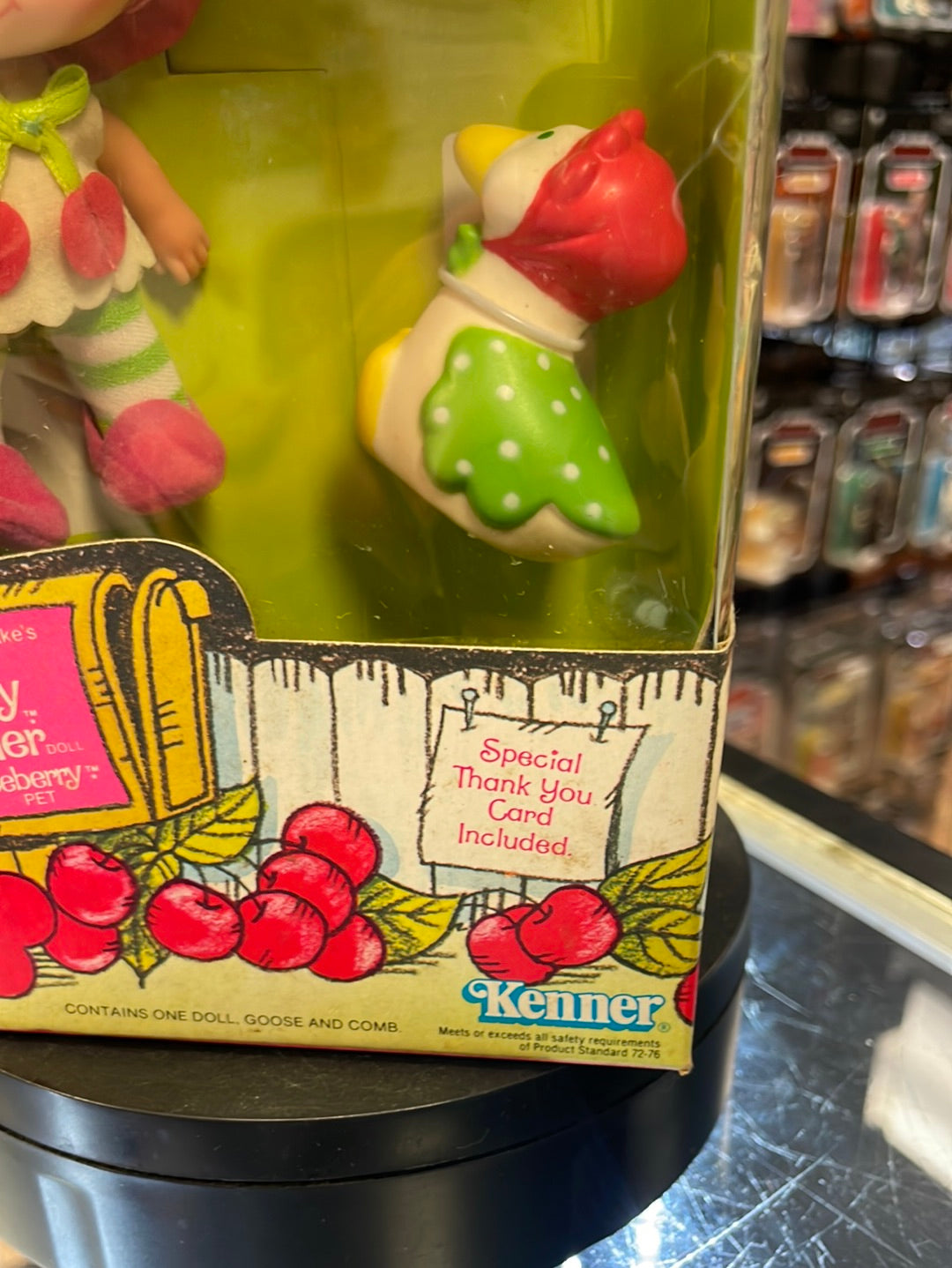 Cherry Cuddler with Gooseberrry (Vintage Strawberry Shortcake, Kenner) Open Box product image 4, provided for visual