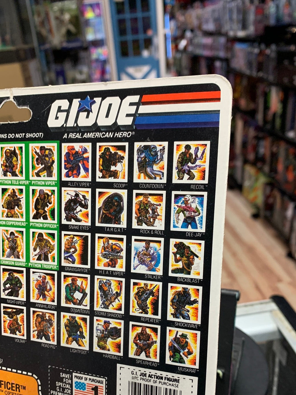 Python Patrol Python Patrol Officer (Vintage GI Joe, Hasbro) Sealed product image 19, provided for visual reference and