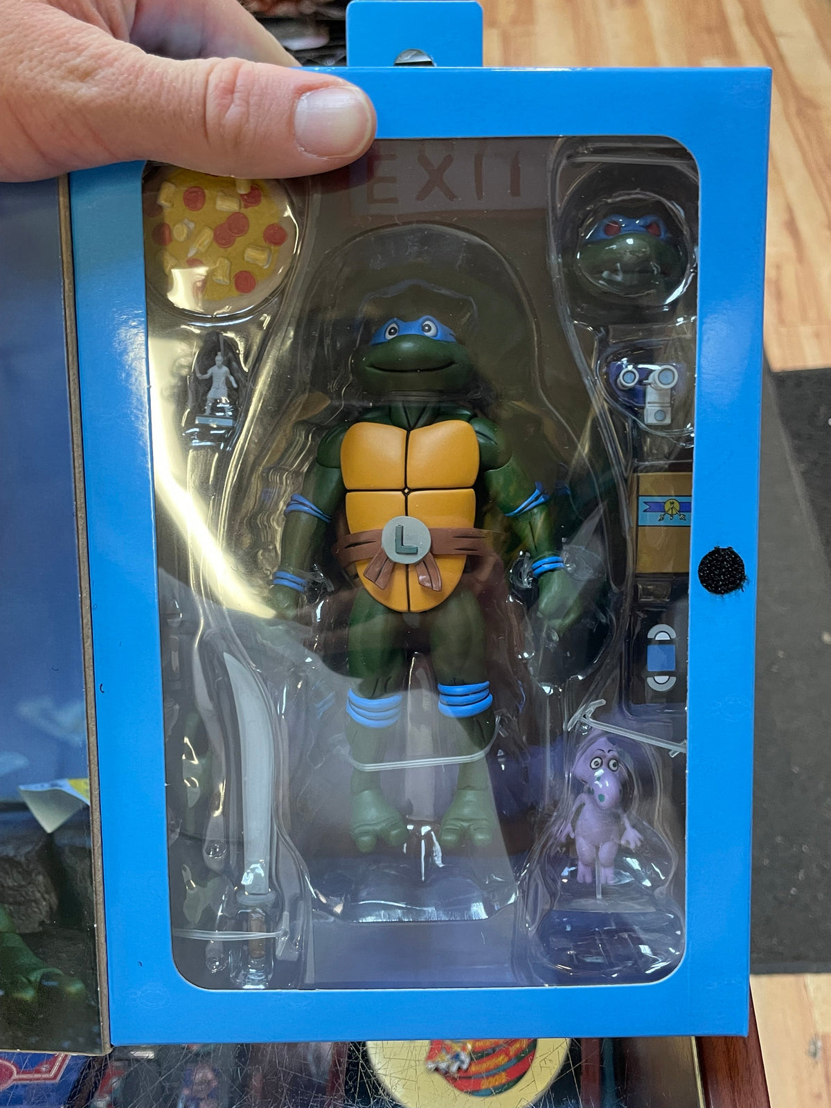 Pizza Club Leonardo Leads (Neca, TMNT) **SEALED** product image 3, provided for visual reference and product detail review