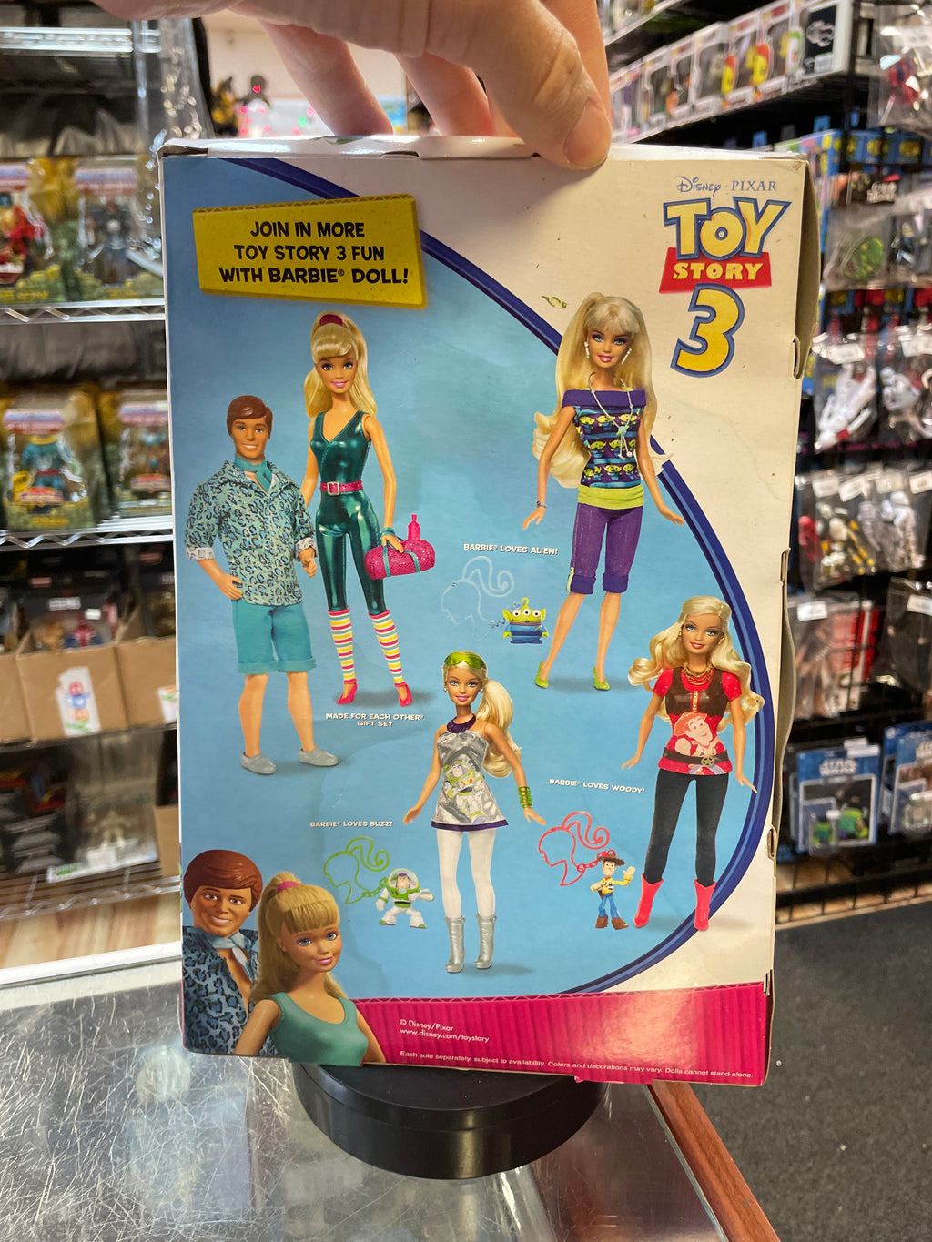 Barbie Loves Buzz #R9296 (Barbie, Toy Story 3, Mattel) SEALED product image 7, provided for visual reference and product
