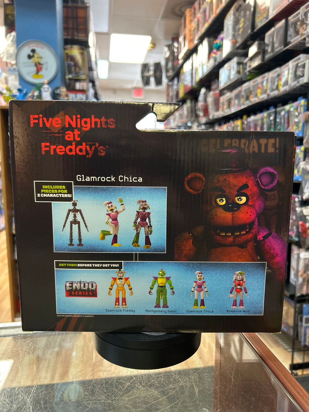 Glamrock Chica & Shattered Glamrock Chica (FNAF, JazWares) **COMPLETE** product image 4, provided for visual reference and