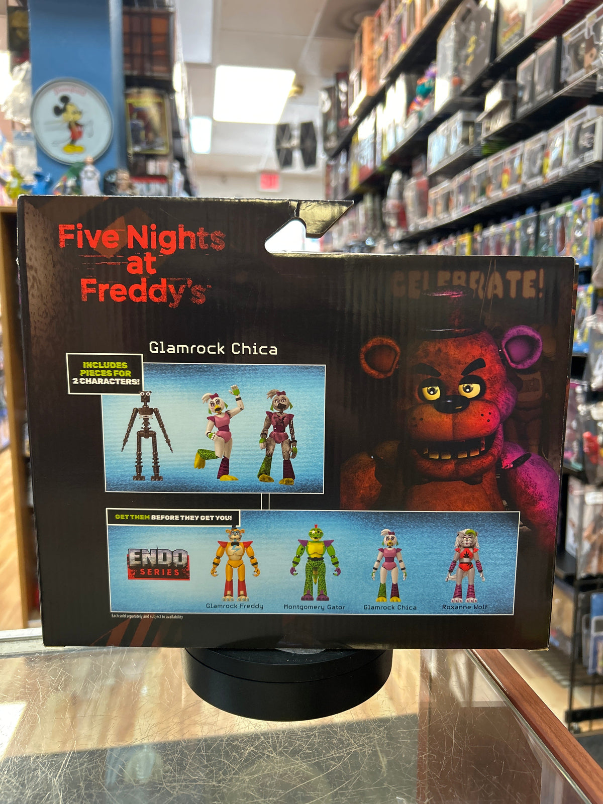 Glamrock Chica & Shattered Glamrock Chica (FNAF, JazWares) **COMPLETE** product image 4, provided for visual reference and