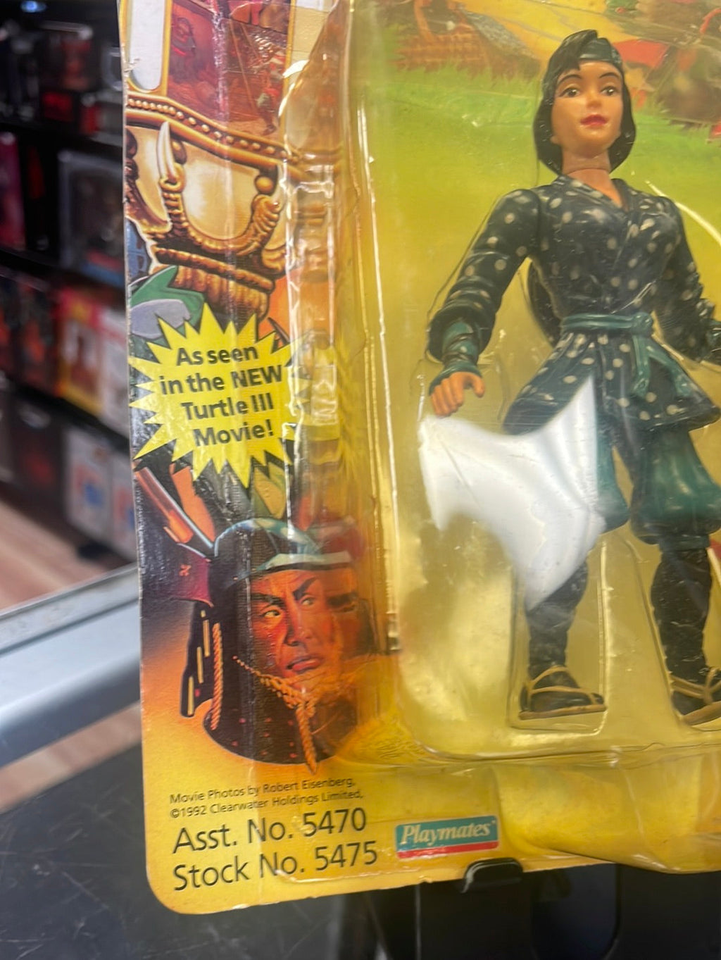 Movie III Princess Mitsu 7423 (Vintage TMNT Ninja Turtles, Playmates) Sealed product image 7, provided for visual reference