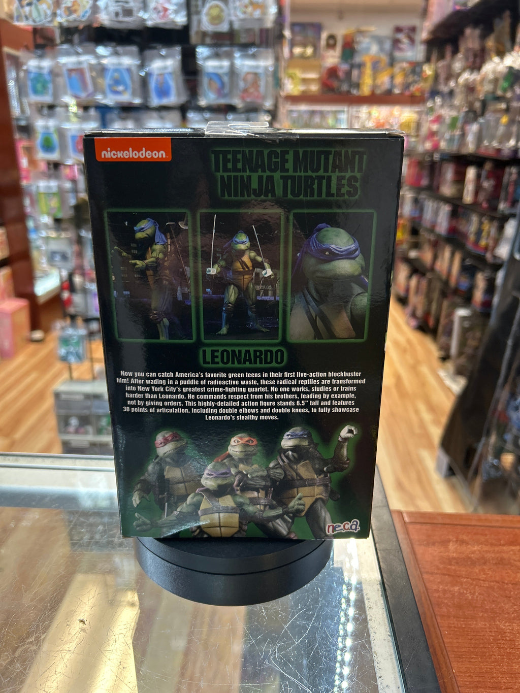 Leonardo -GameStop- (TMNT Ninja Turtles, NECA) **SEALED** product image 4, provided for visual reference and product detail