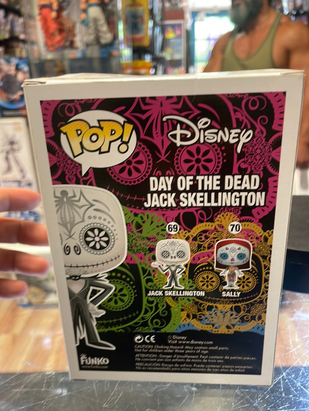 Day of the Dead Jack Skellington Large GITD 69 (Funko Pop! Disney NBC) product image 13, provided for visual reference and