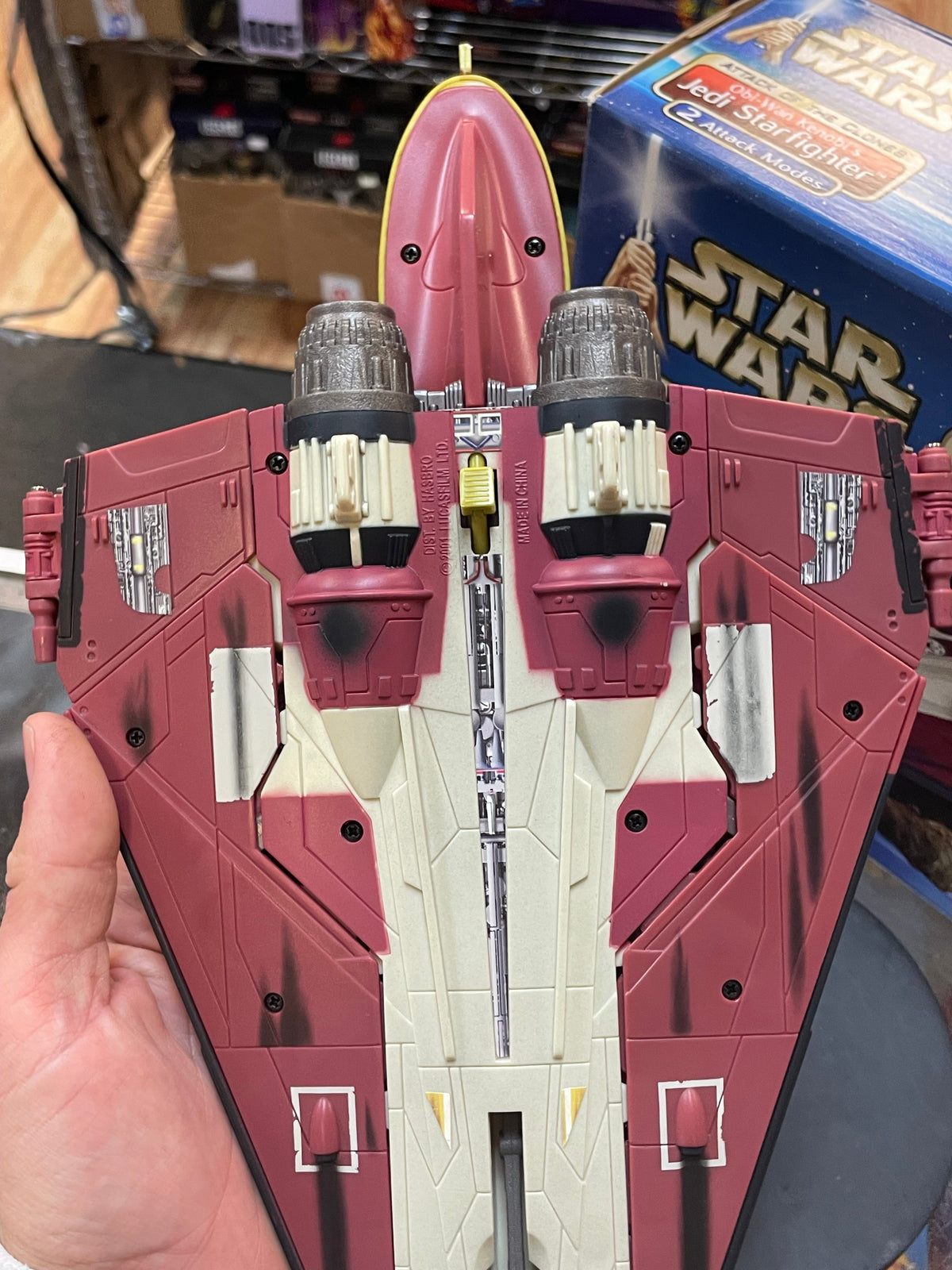 Obi Wan Jedi Starfighter (Vintage Star Wars, Hasbro) **COMPLETE** product image 10, provided for visual reference and