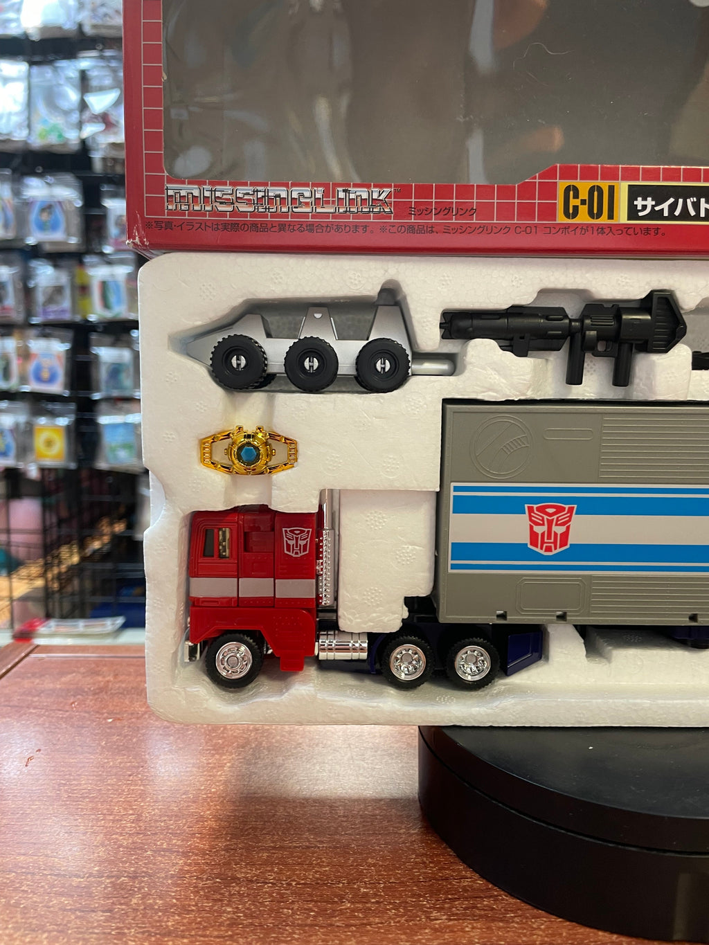 Optimus Prime C-01 Missing Link (Takara Tomy, Hasbro, Transformers) COMPLETE product image 2, provided for visual reference