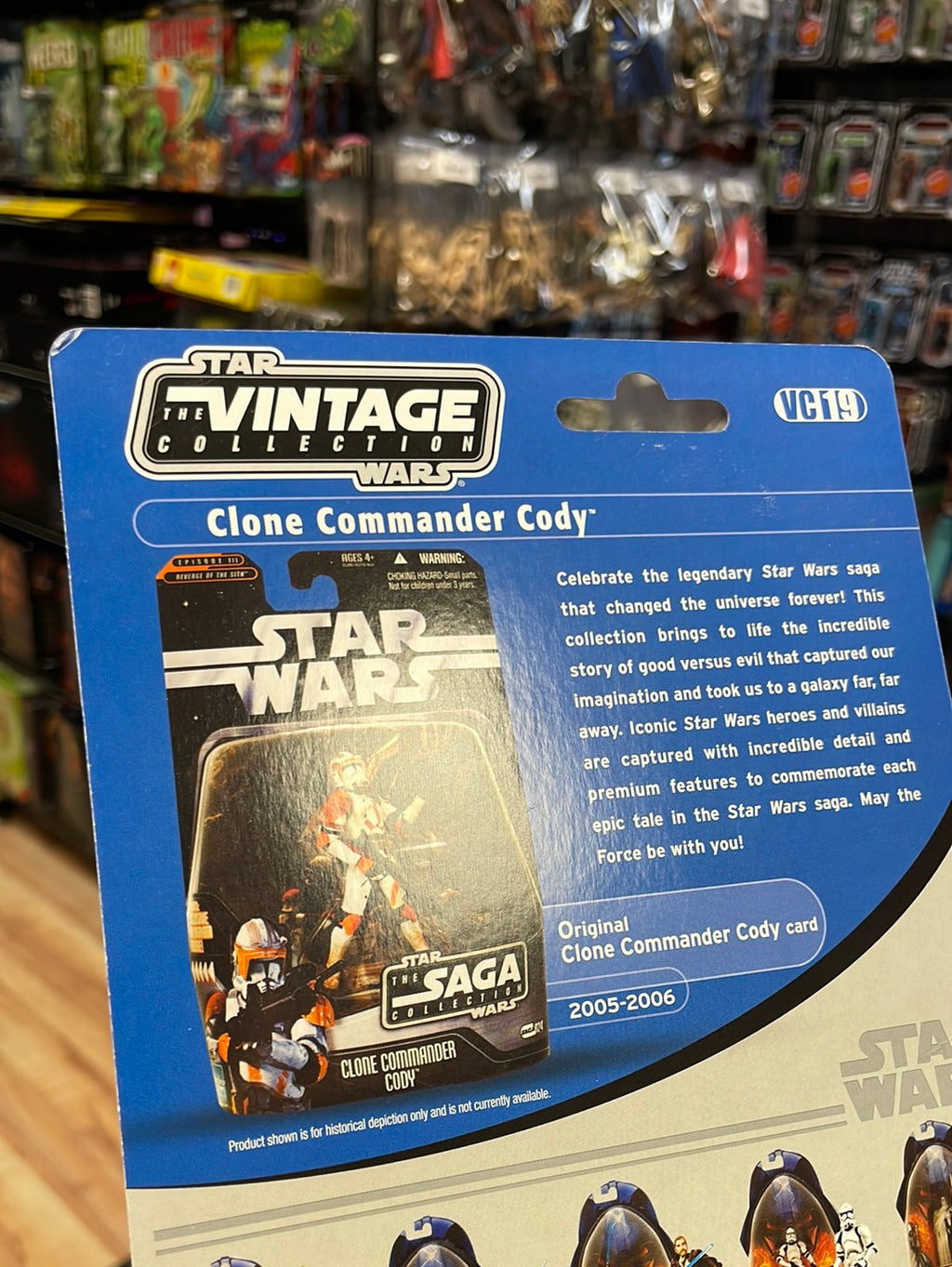 Clone Commander Cody Proof Card (Revenge of the Sith, Vintage Collection VCHasbro) product image 8, provided for visual
