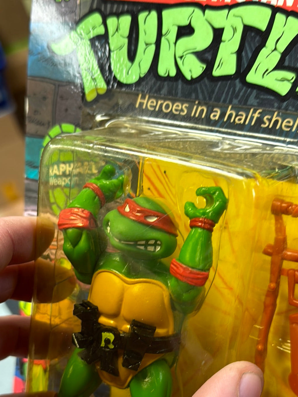 Soft Head 10 Back Rapahel 0117 (Vintage TMNT Ninja Turtles, Playmates) Sealed product image 18, provided for visual