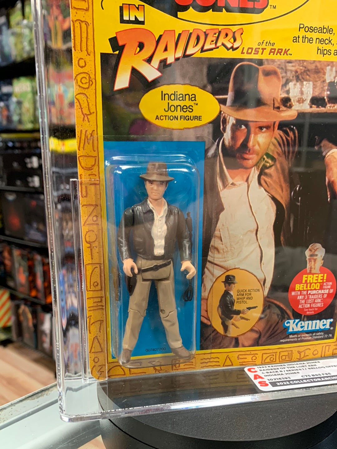 Indiana Jones 4 Back (Indiana Jones ROTA Vintage Kenner) CAS GRADE 75 product image 4, provided for visual reference and