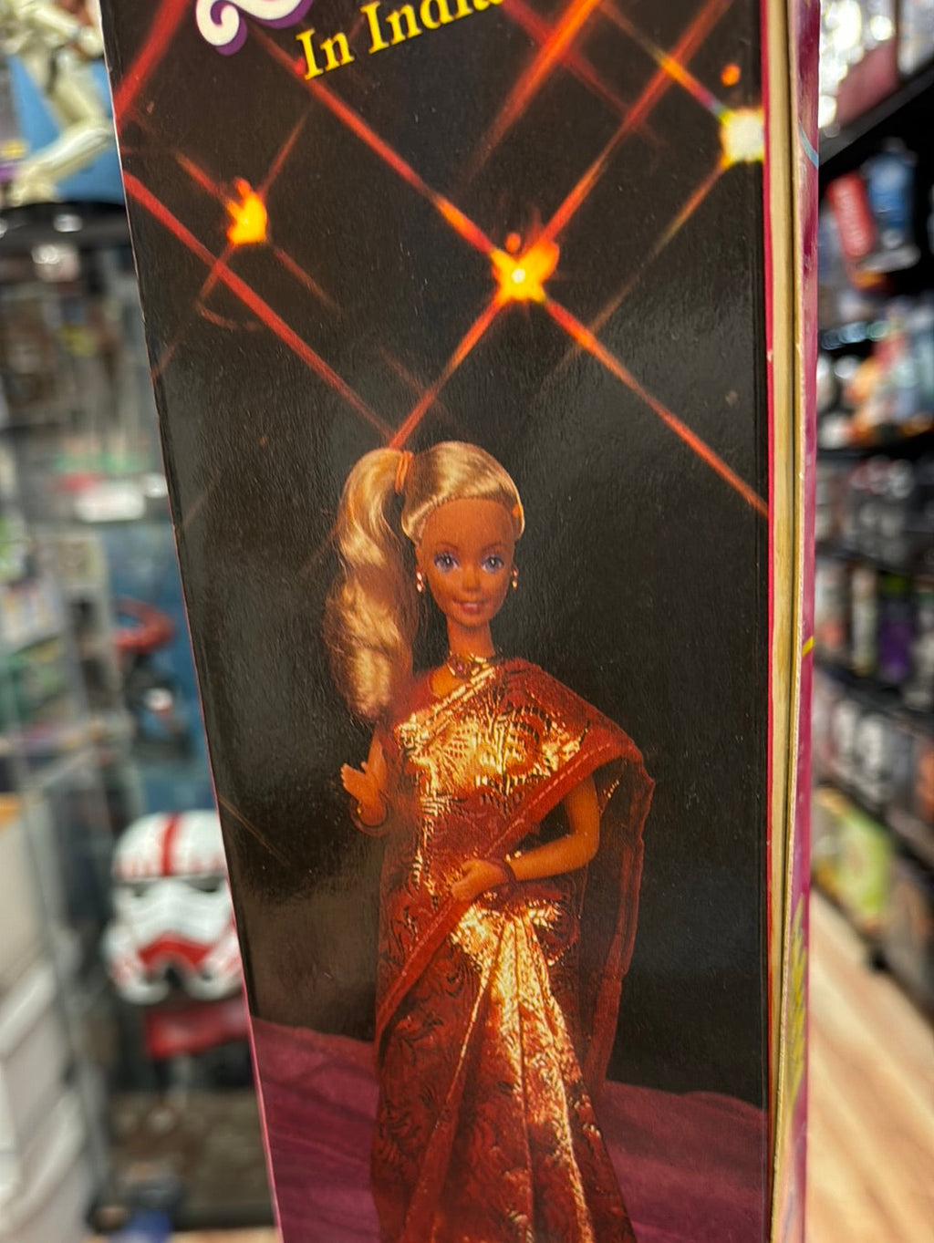Gold Dress Barbie In India 9910 (Vintage Barbie, Leo Mattel) product image 9, provided for visual reference and product
