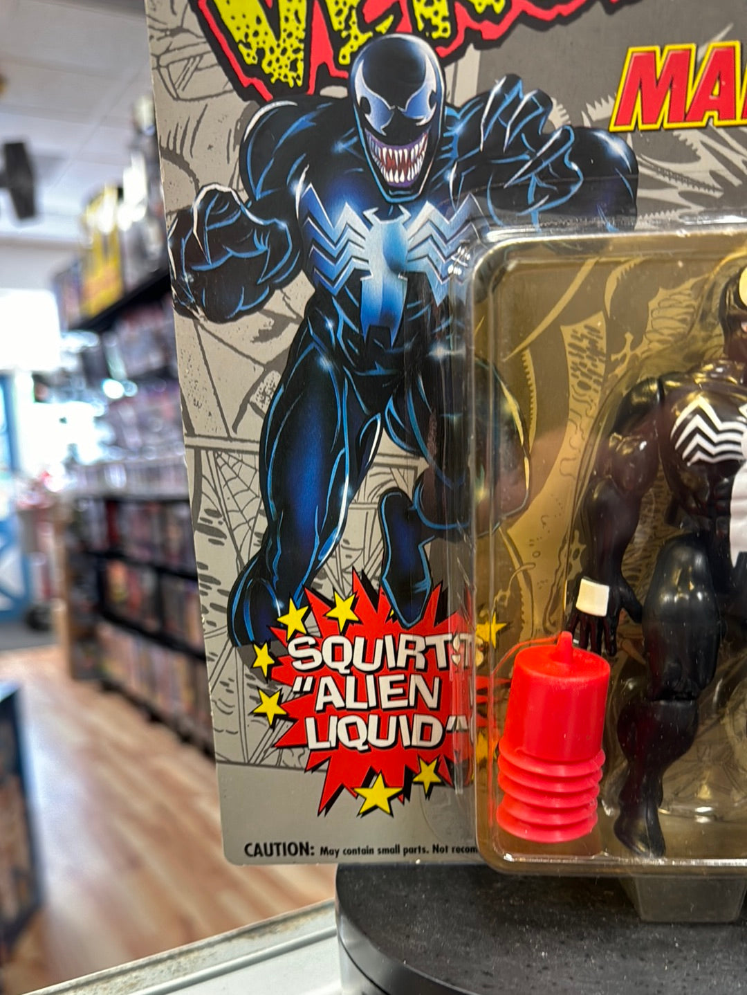Squirt Alien Venom (Vintage Marvel Superheroes, ToyBiz) Sealed product image 5, provided for visual reference and product