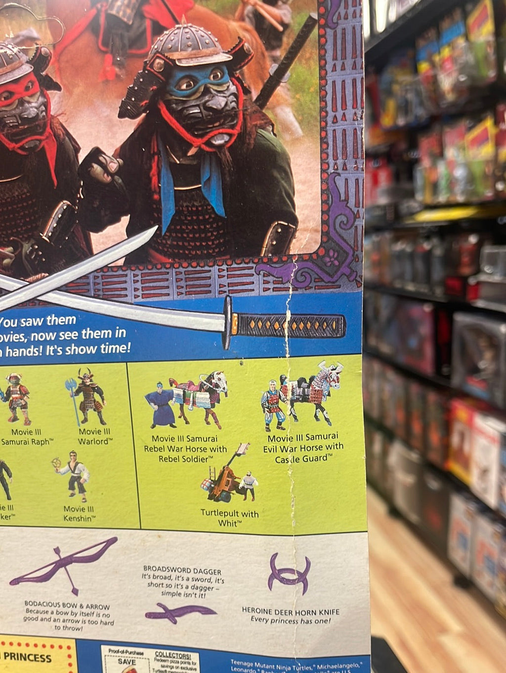 Movie III Princess Mitsu 7423 (Vintage TMNT Ninja Turtles, Playmates) Sealed product image 16, provided for visual reference