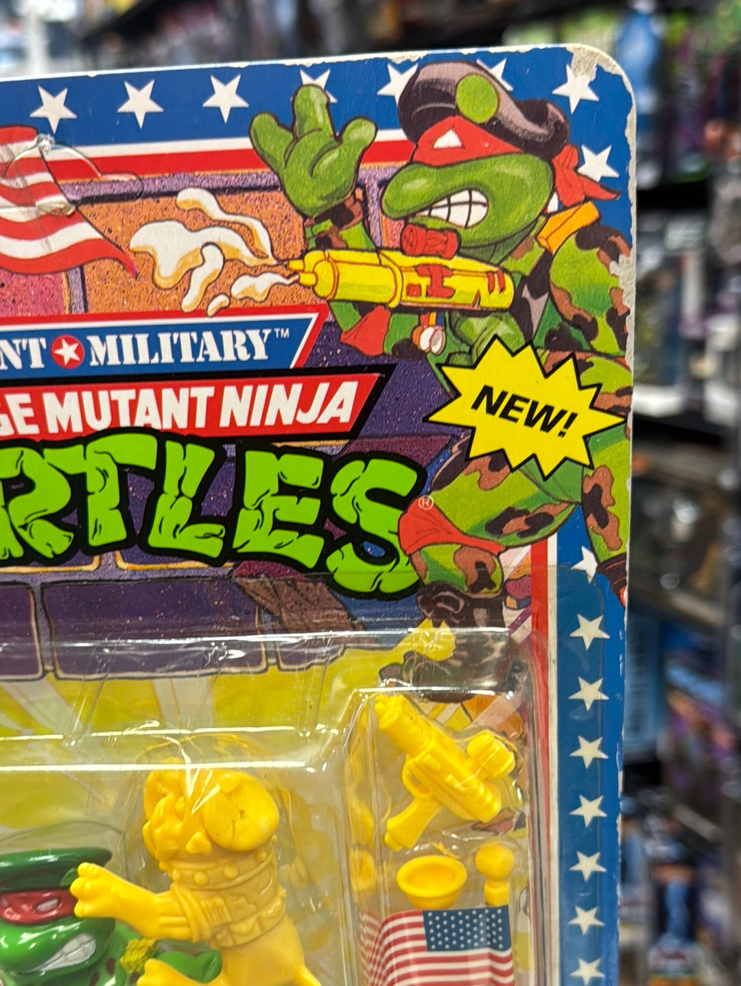 Raph the Green Beret 0124 (Vintage TMNT Ninja Turtles, Playmates) Sealed product image 6, provided for visual reference and