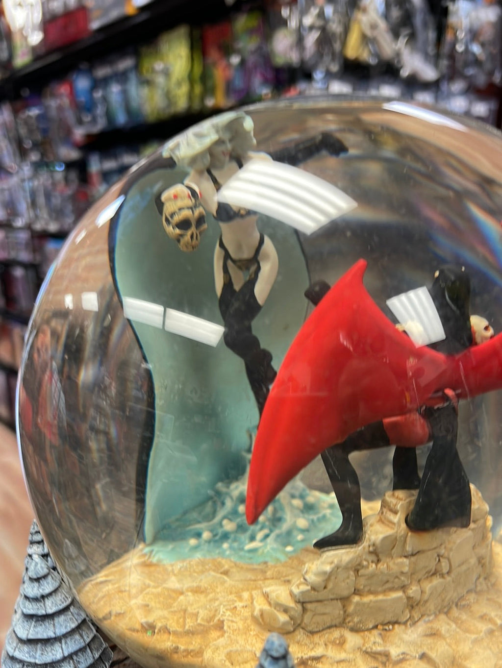 Lady Death vs Purgatori Musical Snow Globe (Chaos Comics, Lady Death) product image 3, provided for visual reference and