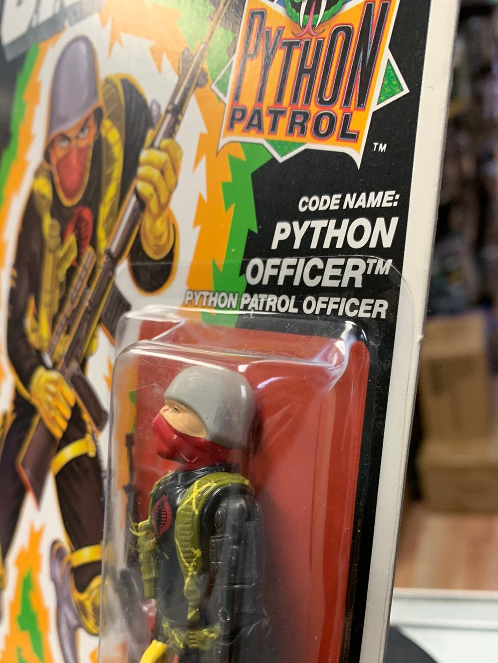 Python Patrol Python Patrol Officer AA (Vintage GI Joe, Hasbro) Sealed product image 9, provided for visual reference and